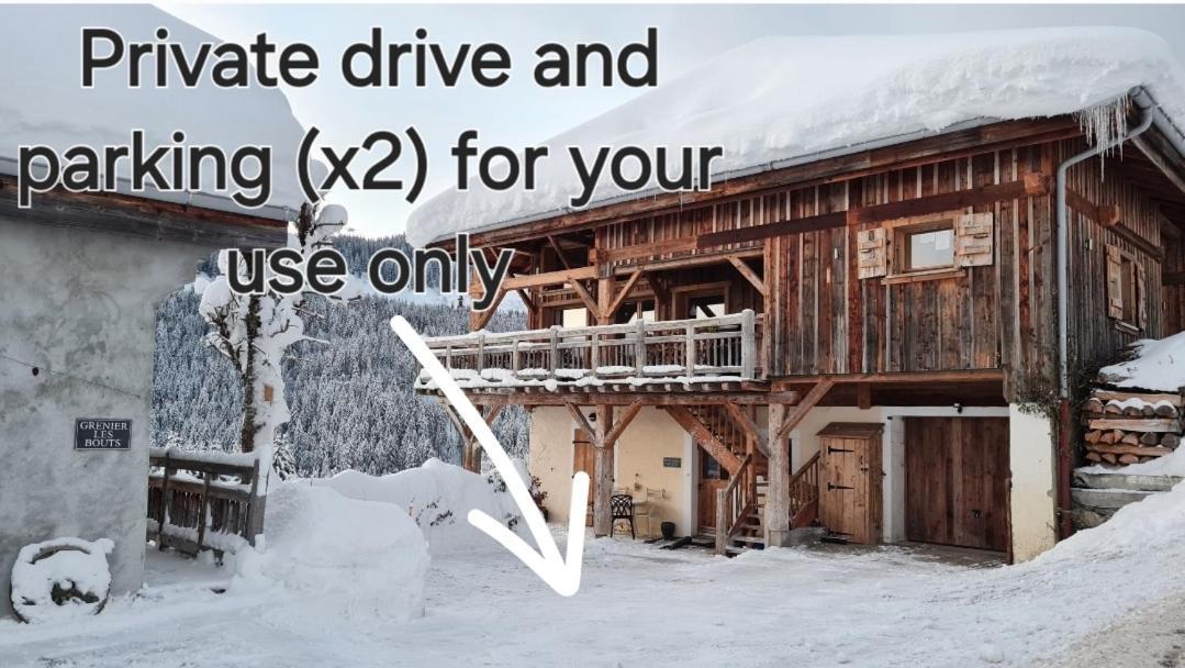 'Petite Ferme Les Bouts' Apartment, Sleeps 6, Nr Morzine La Cote d'Arbroz Exteriör bild